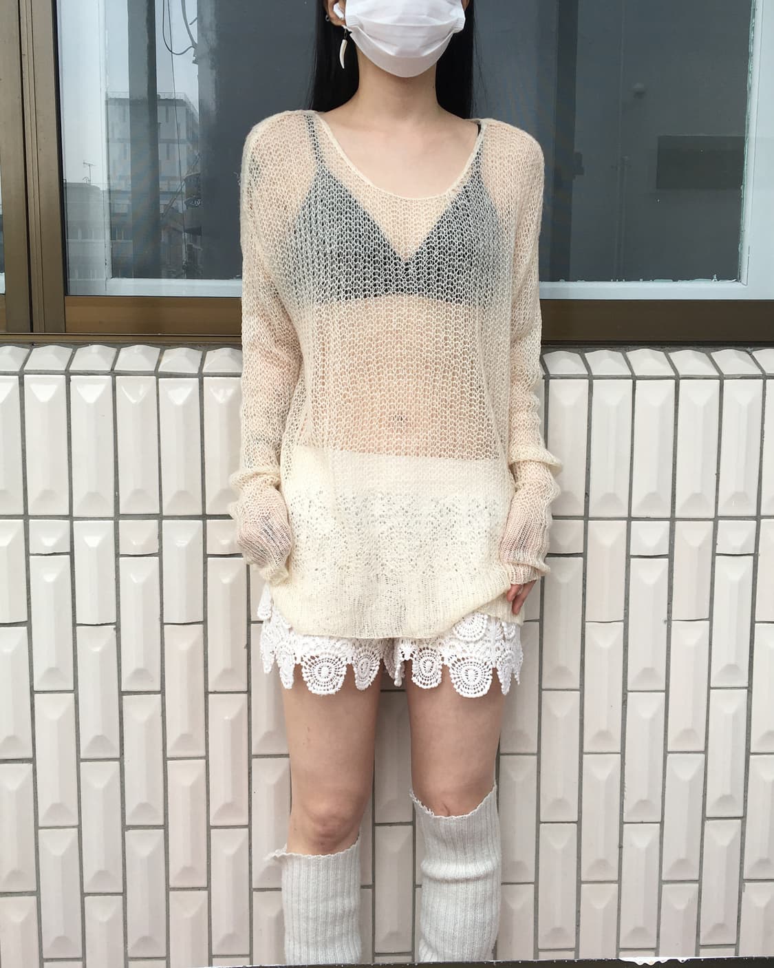 Loose fit net knit 상품이미지1