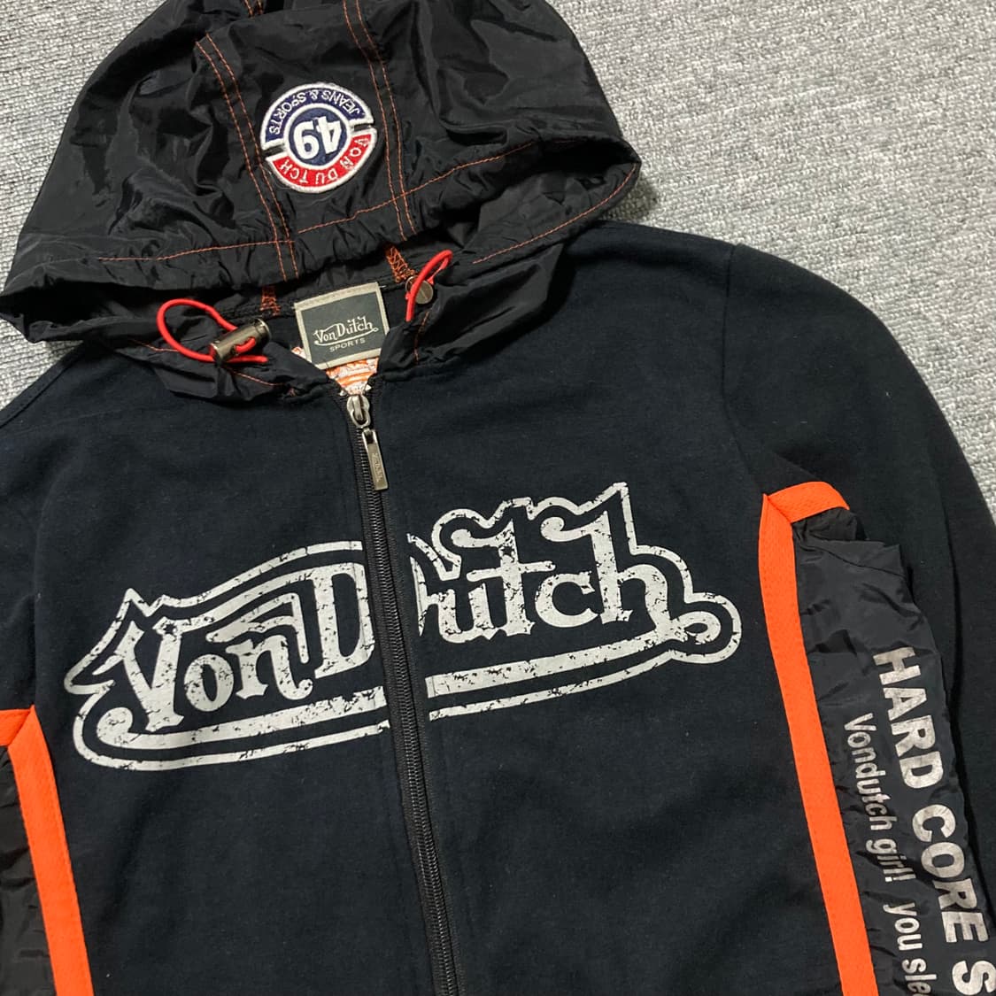 [S] Vondutch 본더치 올드스쿨 크롭 후드집업 상품이미지2