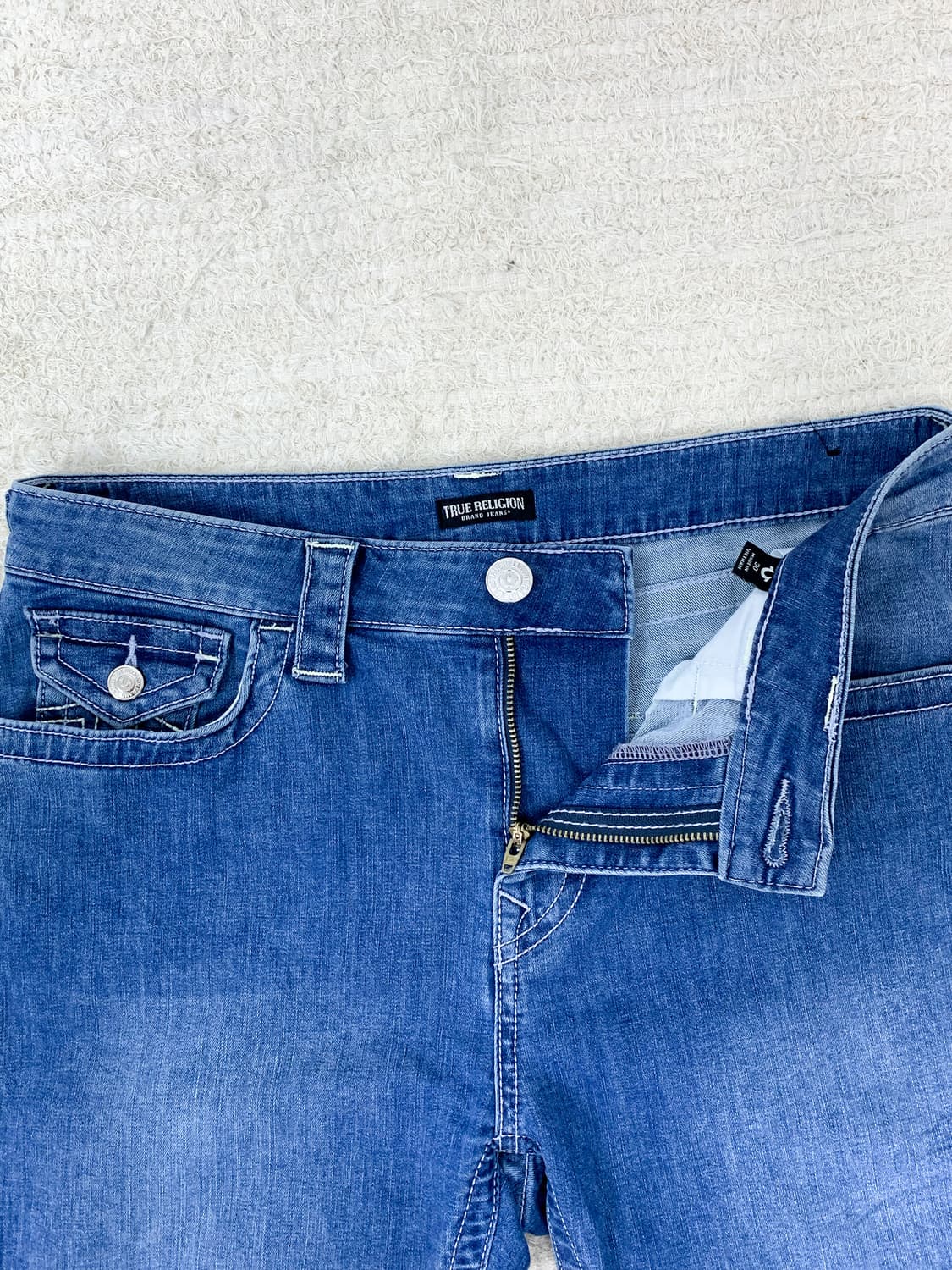 TRUE RELIGION Mid-Blue Straight Jeans 상품이미지2