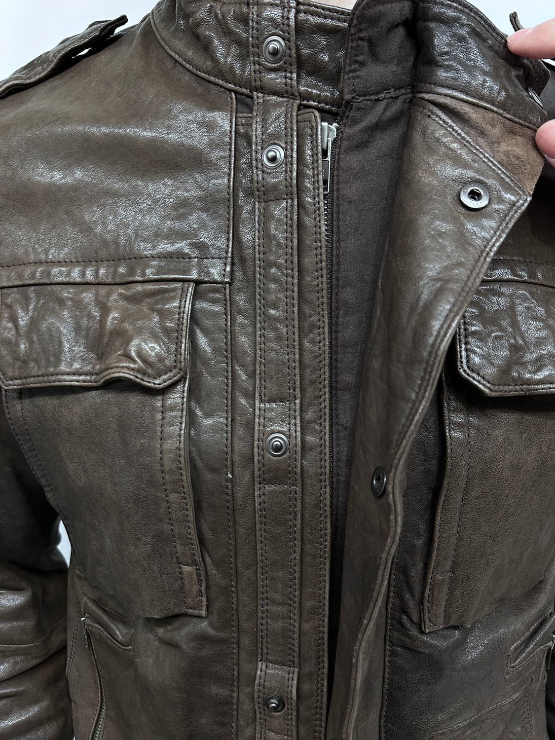 Eloq 더블 클로징 램스킨 자켓 상품이미지3