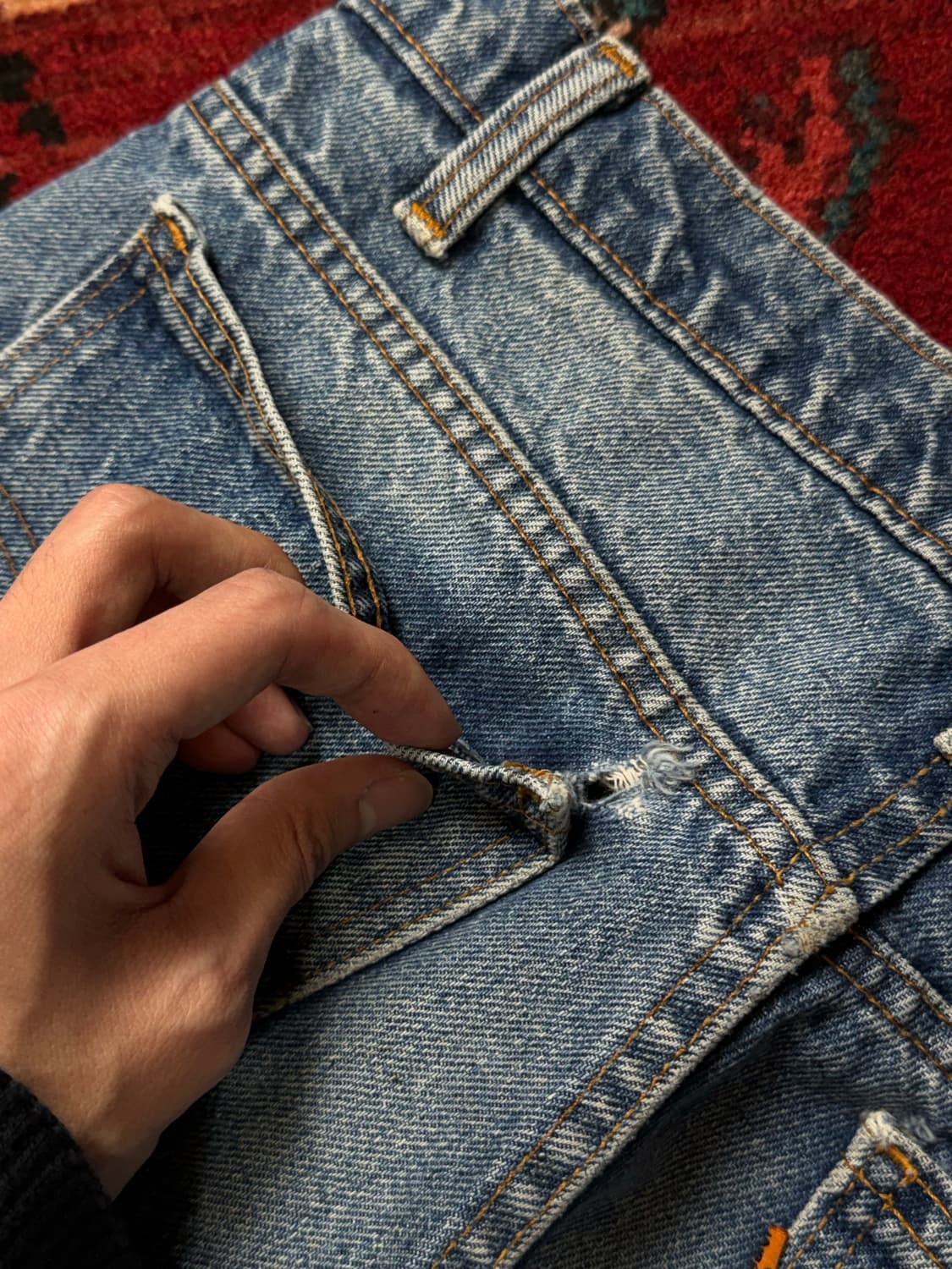 80's Canada Made 빈티지 리바이스 517 오렌지탭 상품이미지10