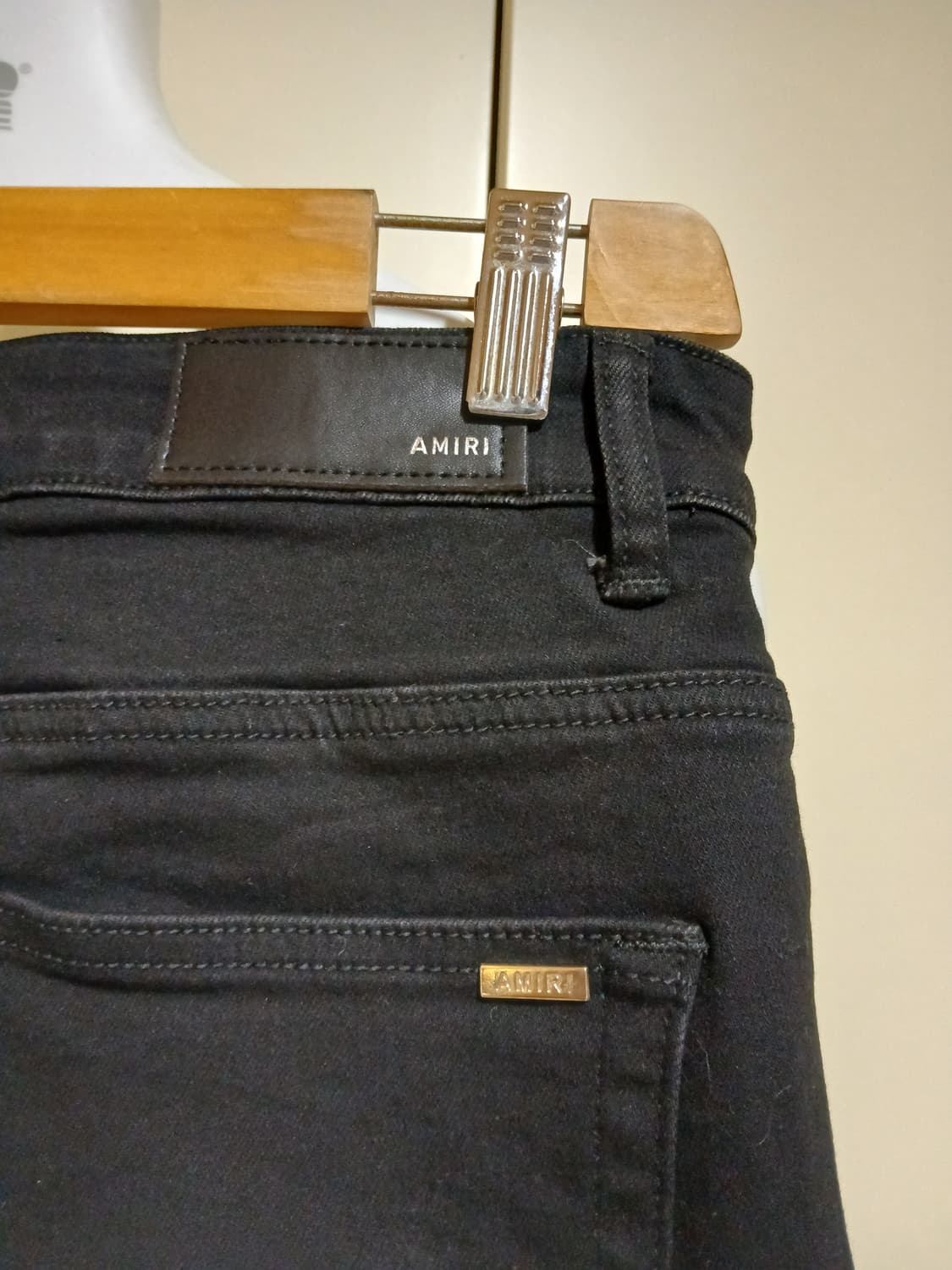 알마니 블랙  데미지로고  청바지  상품이미지4