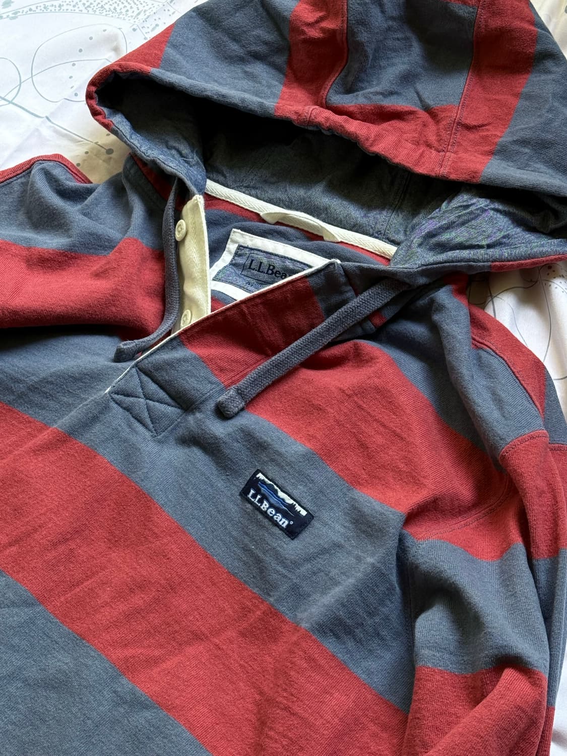 엘엘빈 스트라이프 럭비 후드 상품이미지2