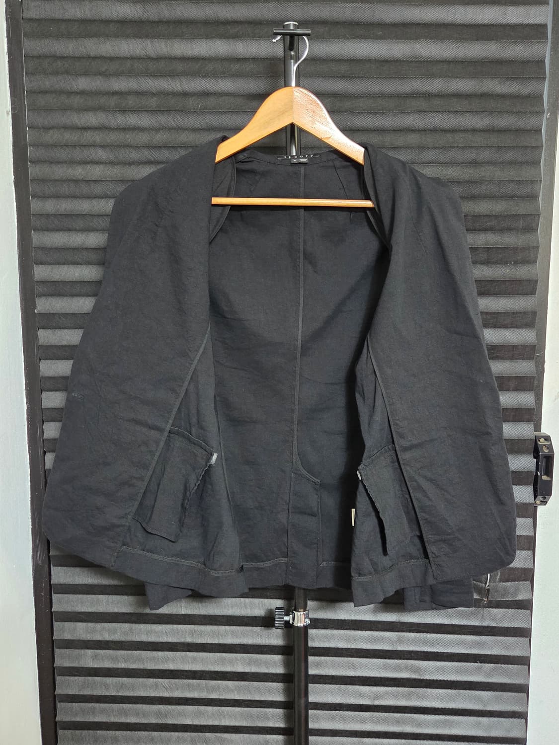 [띠어리] 크런치 린넨 원버튼 싱글 자켓 | 00097 상품이미지5