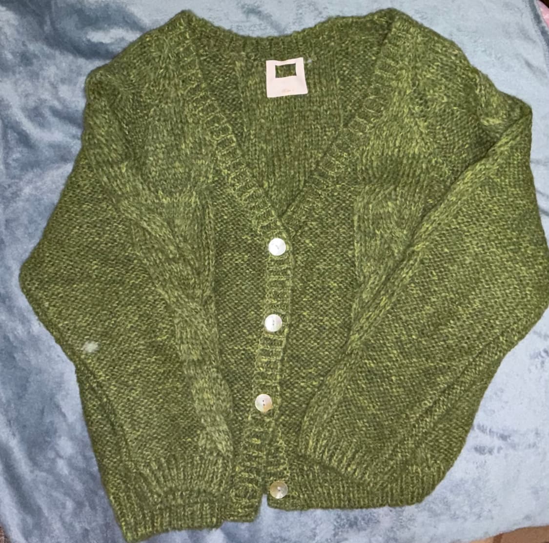 글로니 베키 가디건 그린 상품이미지1