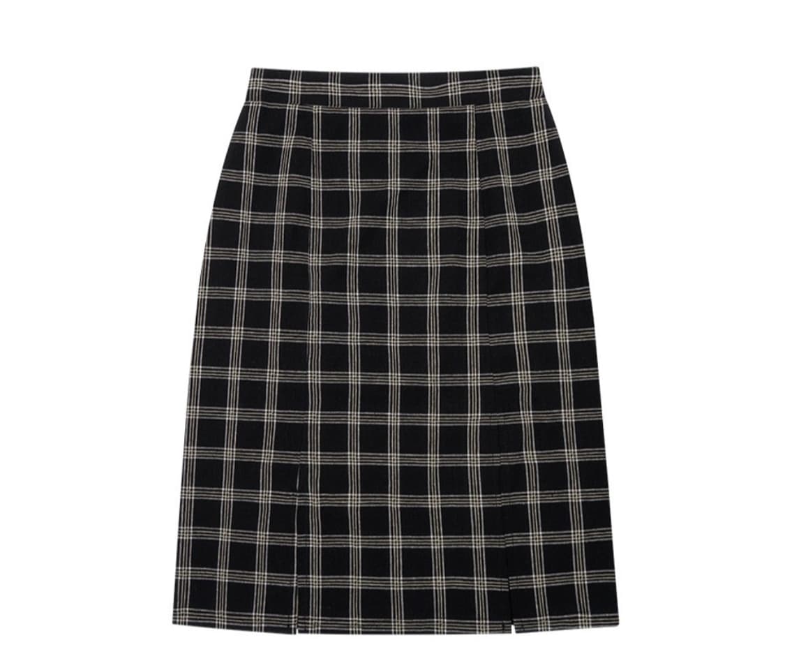 매치글로브 체크 투피스 스커트 셔츠 세트 상품이미지5