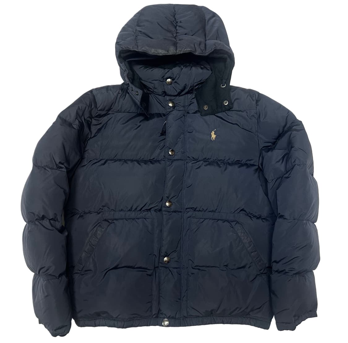 폴로 랄프로렌 네이비 나일론숏푸퍼패딩 M 상품이미지1