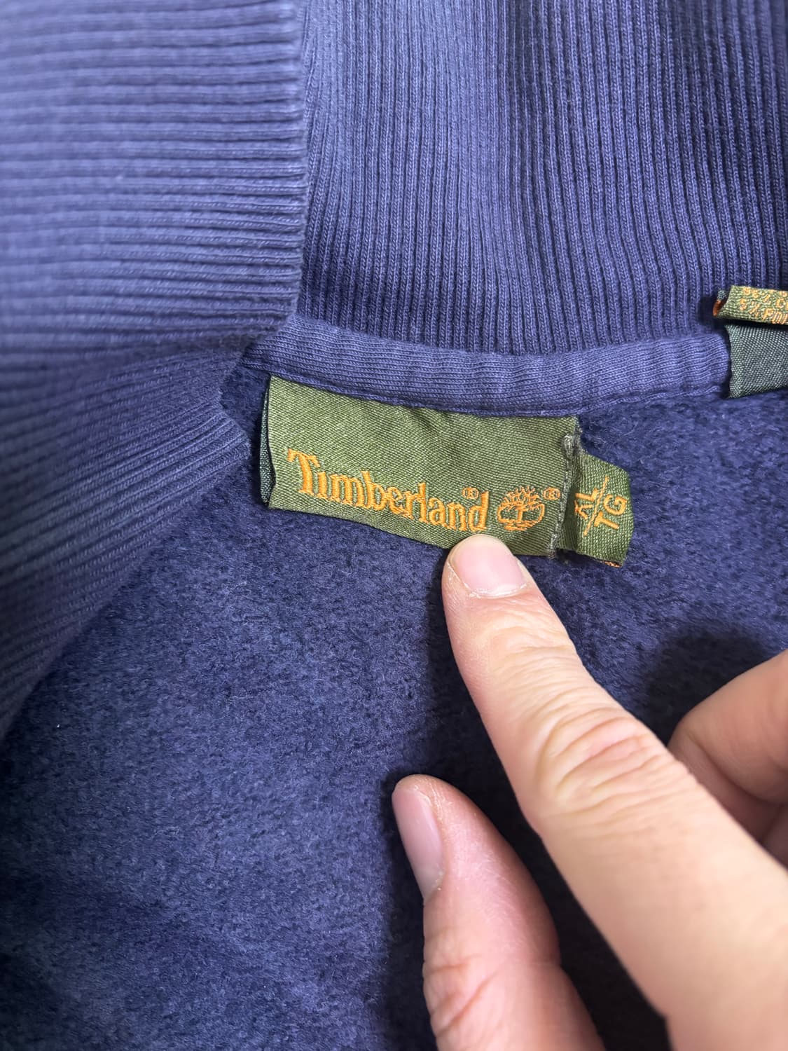 일본판 TIMBERLAND 반집업 맨투맨 사이즈 110 상품이미지4