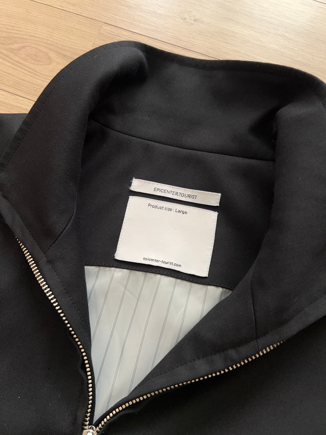 하이넥 자켓 블랙 high neck jacket 상품이미지2