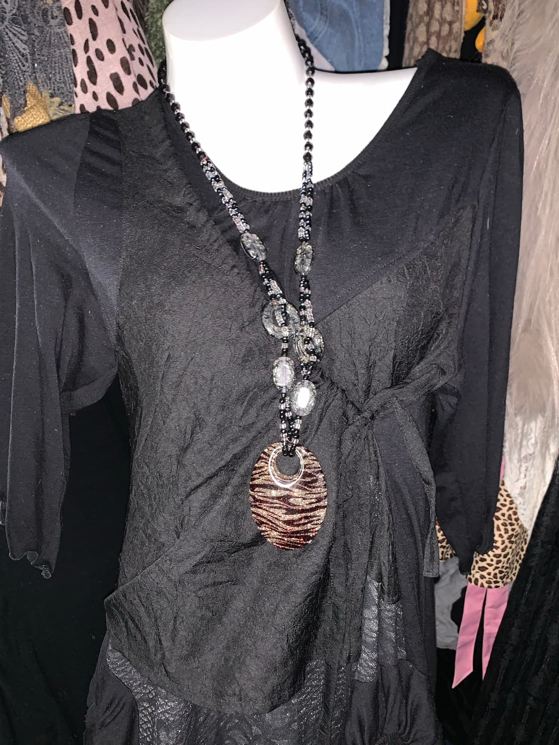 y2k 패치워크 스트링 디자인 원피스 상품이미지3