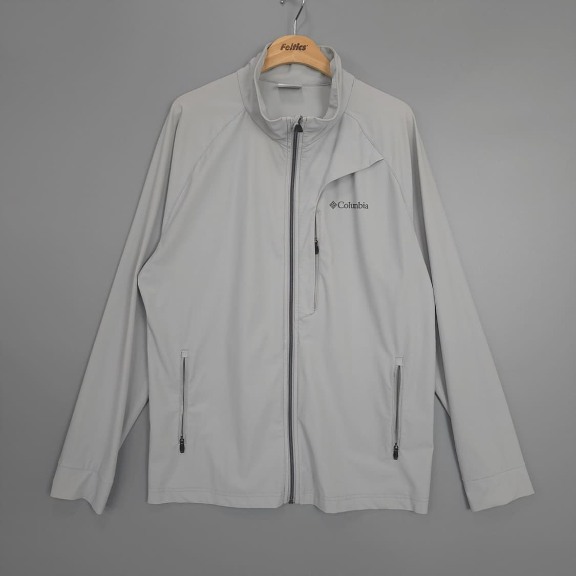 컬럼비아 Columbia 경량 소프트쉘 바람막이 자켓 라이트그레이 XXL 상품이미지1