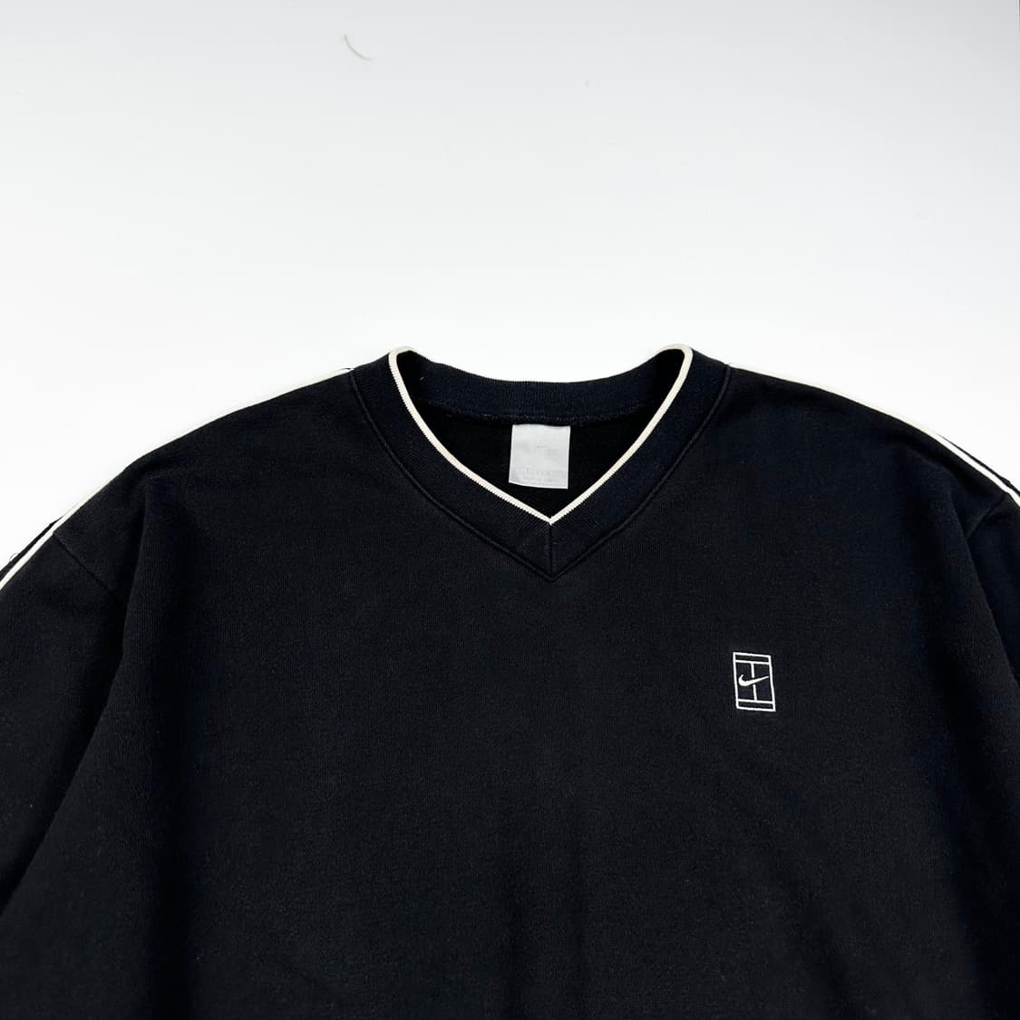 90s 나이키 테니스 올드스쿨 레트로 맨투맨 블랙 L 상품이미지2