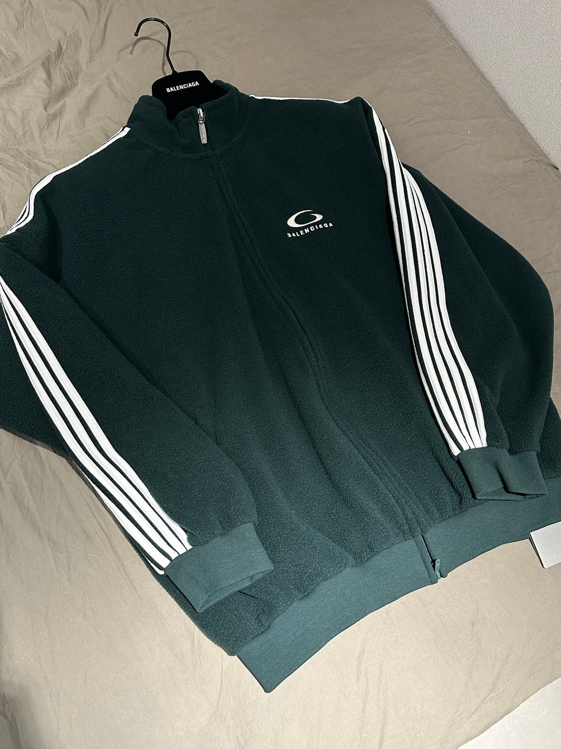 발렌시아가 루프 스포츠 아이콘 집업 자켓 그린 s사이즈 상품이미지3