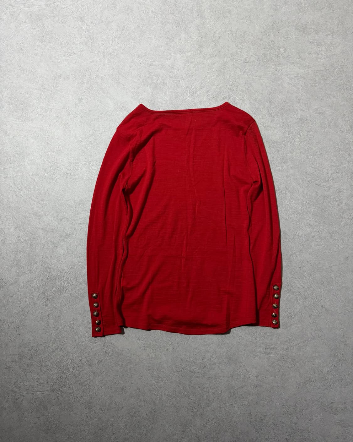 발망 버튼 디테일 보트넥 울니트 상품이미지2