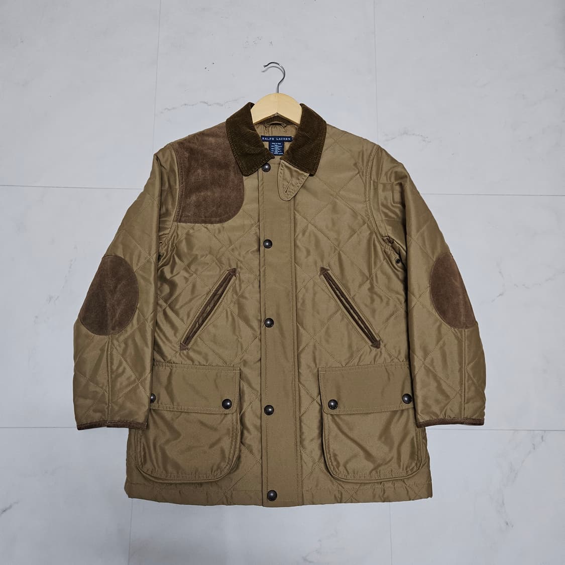 S 95 랄프로렌 퀼팅 헌팅 자켓 브라운 상품이미지1