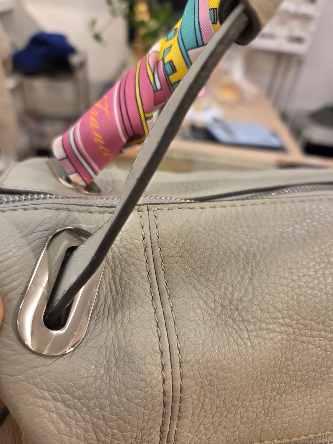 ALPHARD 알파드 채정안백 리얼레더 토드백 상품이미지4