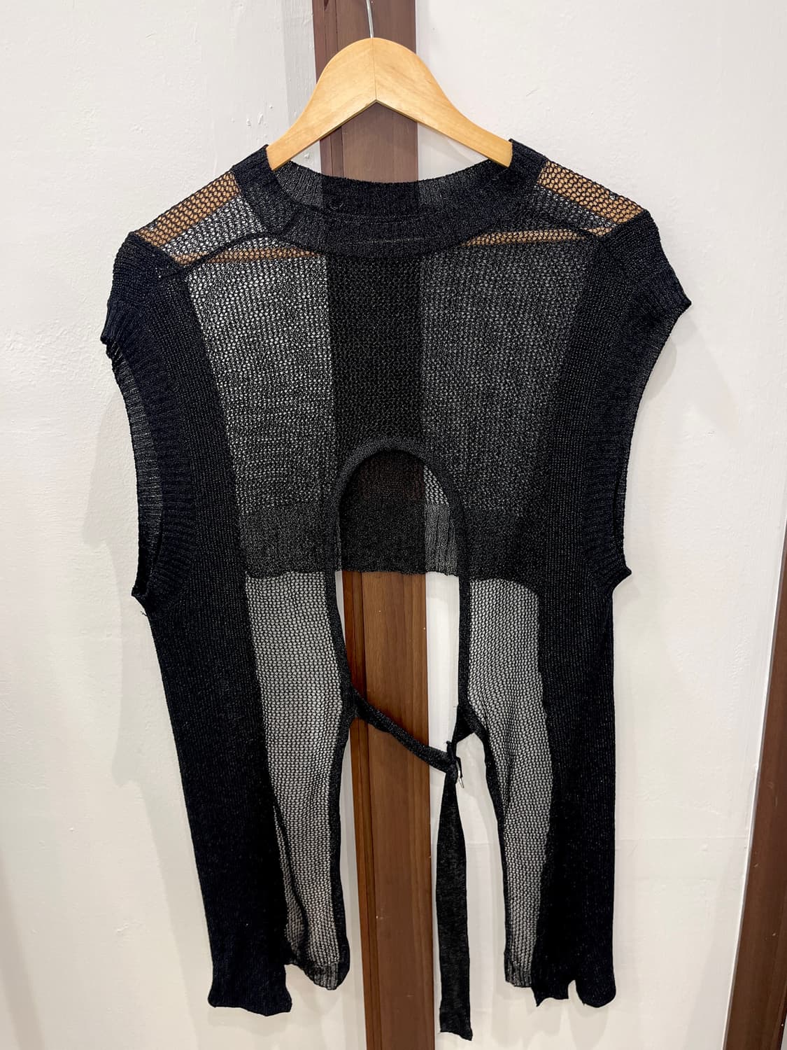 Black chic net knit 상품이미지7