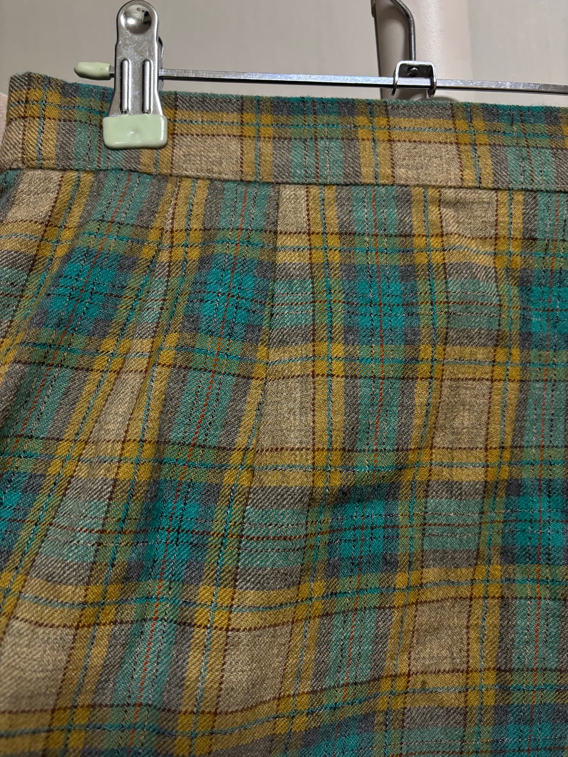 빈티지 태슬 체크 스커트 상품이미지4