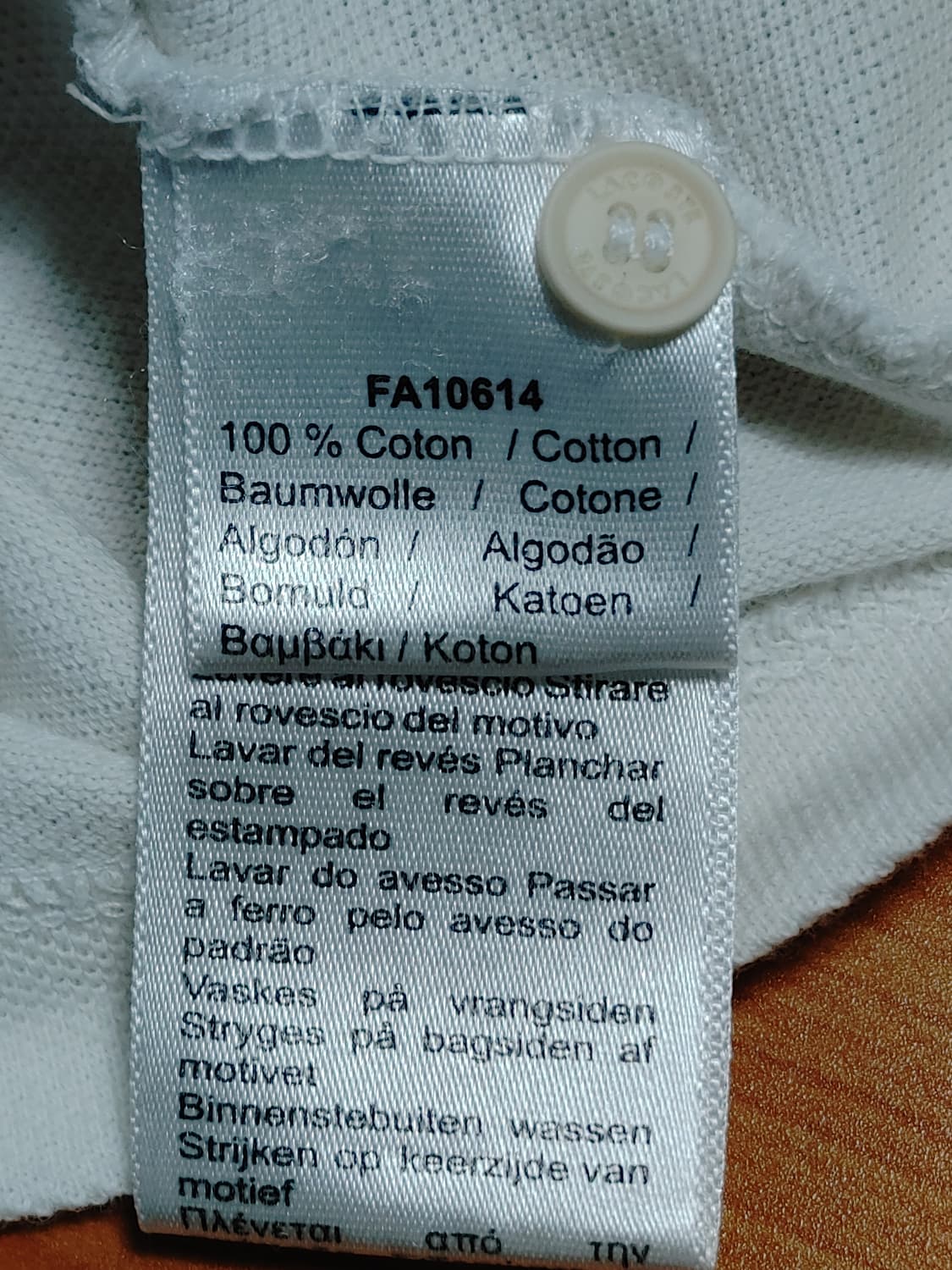 LACOSTE 라코스테 빈티지화이트 반팔카라티 상품이미지6