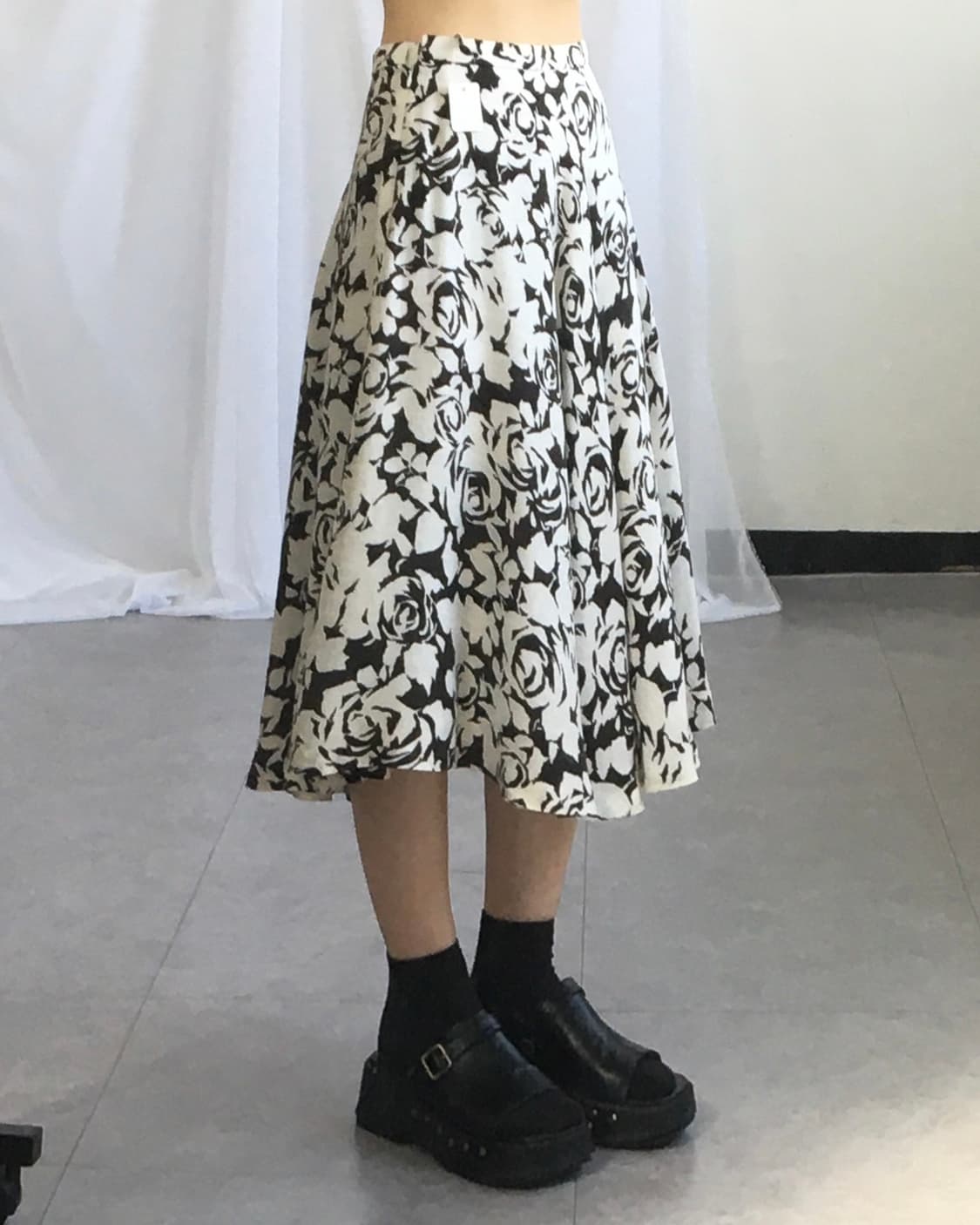 Flower pattern skirt 상품이미지3