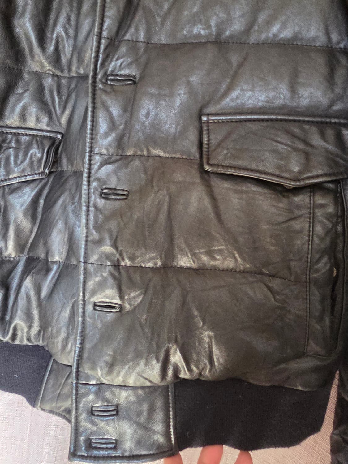 수입브랜드가죽패딩 46/90 상품이미지4