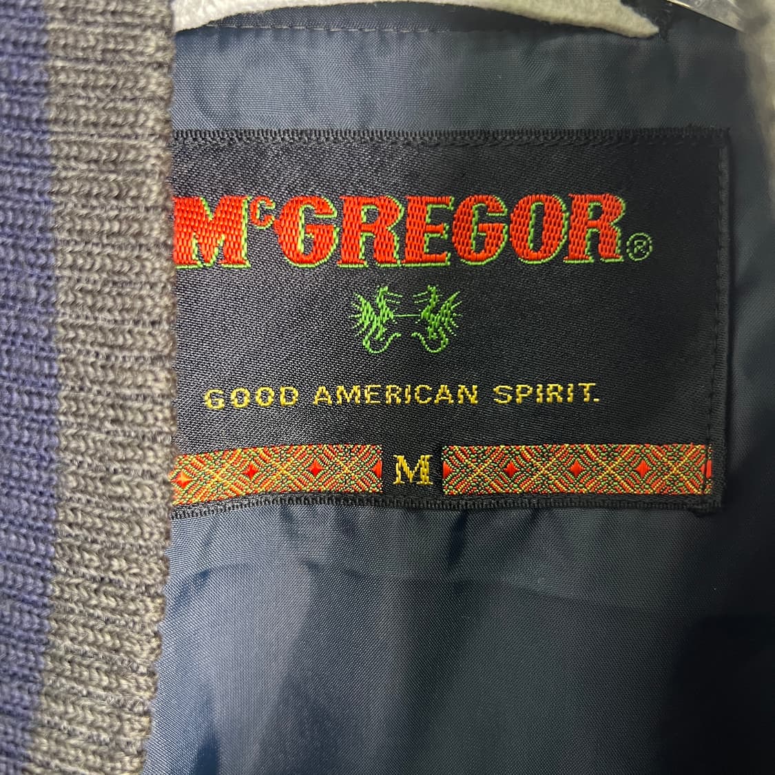 90's 맥그리거 울 바시티 자켓 M 상품이미지3