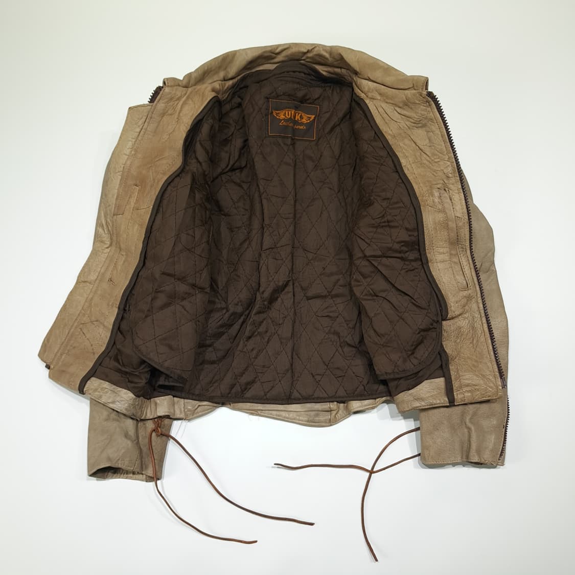 CL481 S UNIK 90s 웨스턴 브레이디드 빈티지 가죽 자켓 상품이미지4