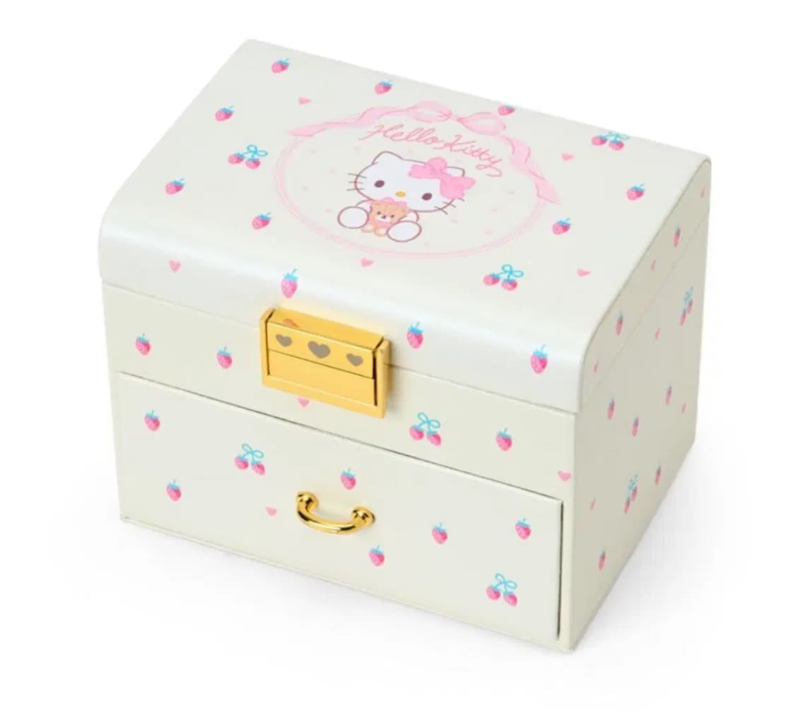 바배 산리오 헬로키티 딸기 쥬얼리 박스 악세서리 수납함 보석 상자 화장품 상품이미지1