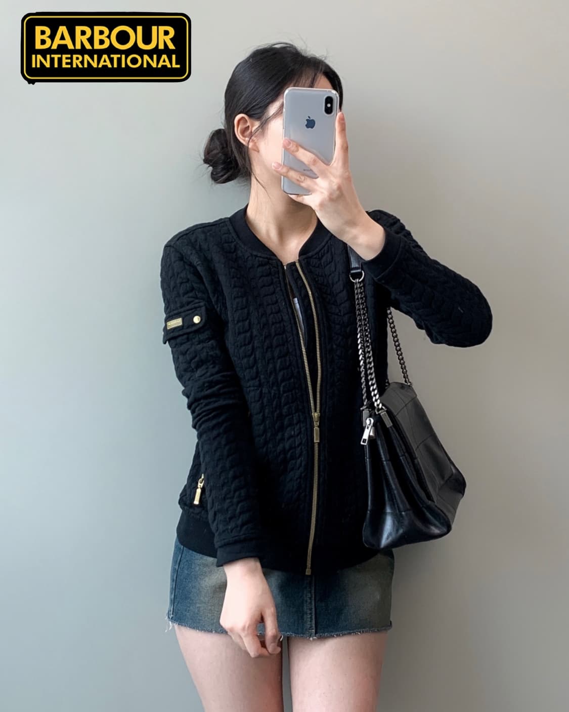 바버 퀼팅 봄버 자켓 상품이미지3