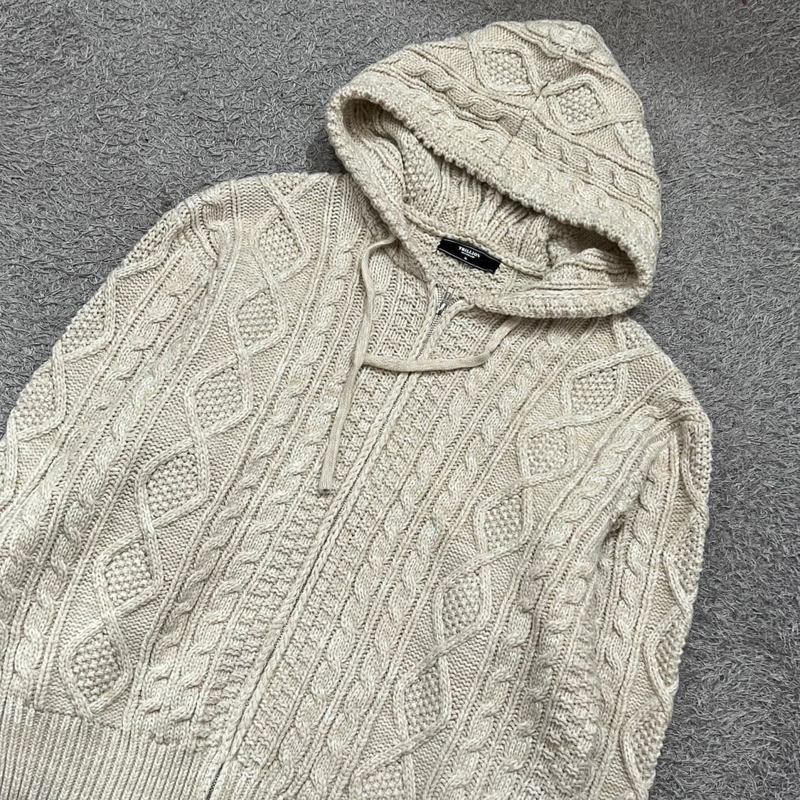 [100] 트릴리온 니트 후드집업 상품이미지1