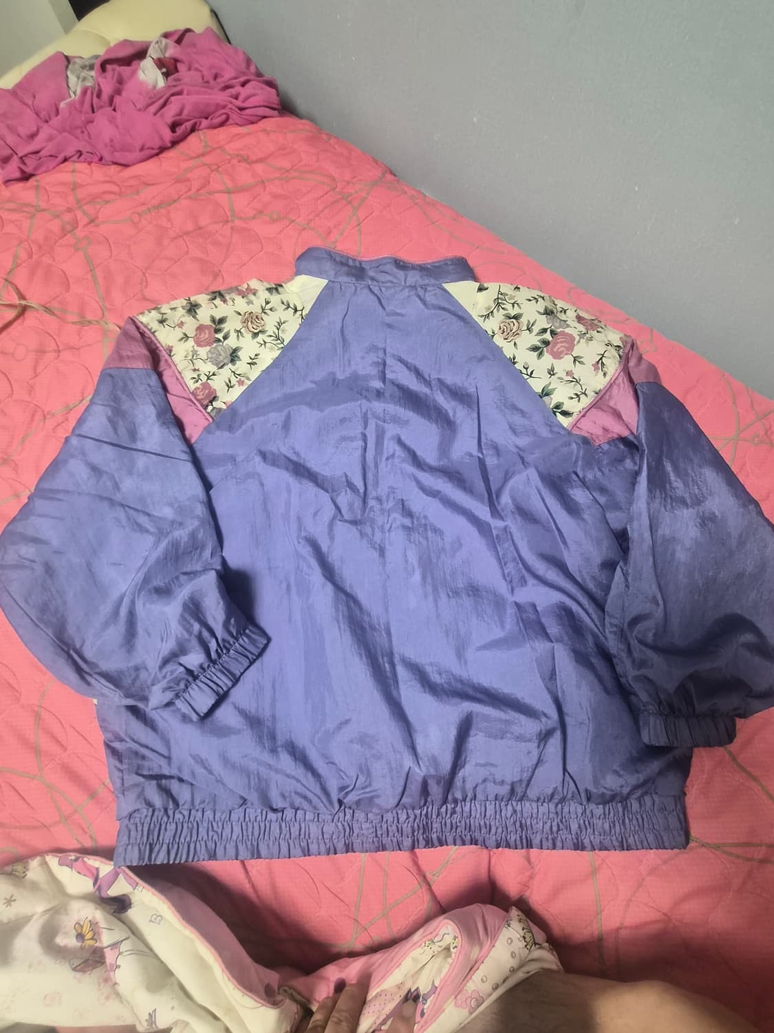 90년대 빈티지 플라워 바람막이 XL여성66~77 상품이미지6