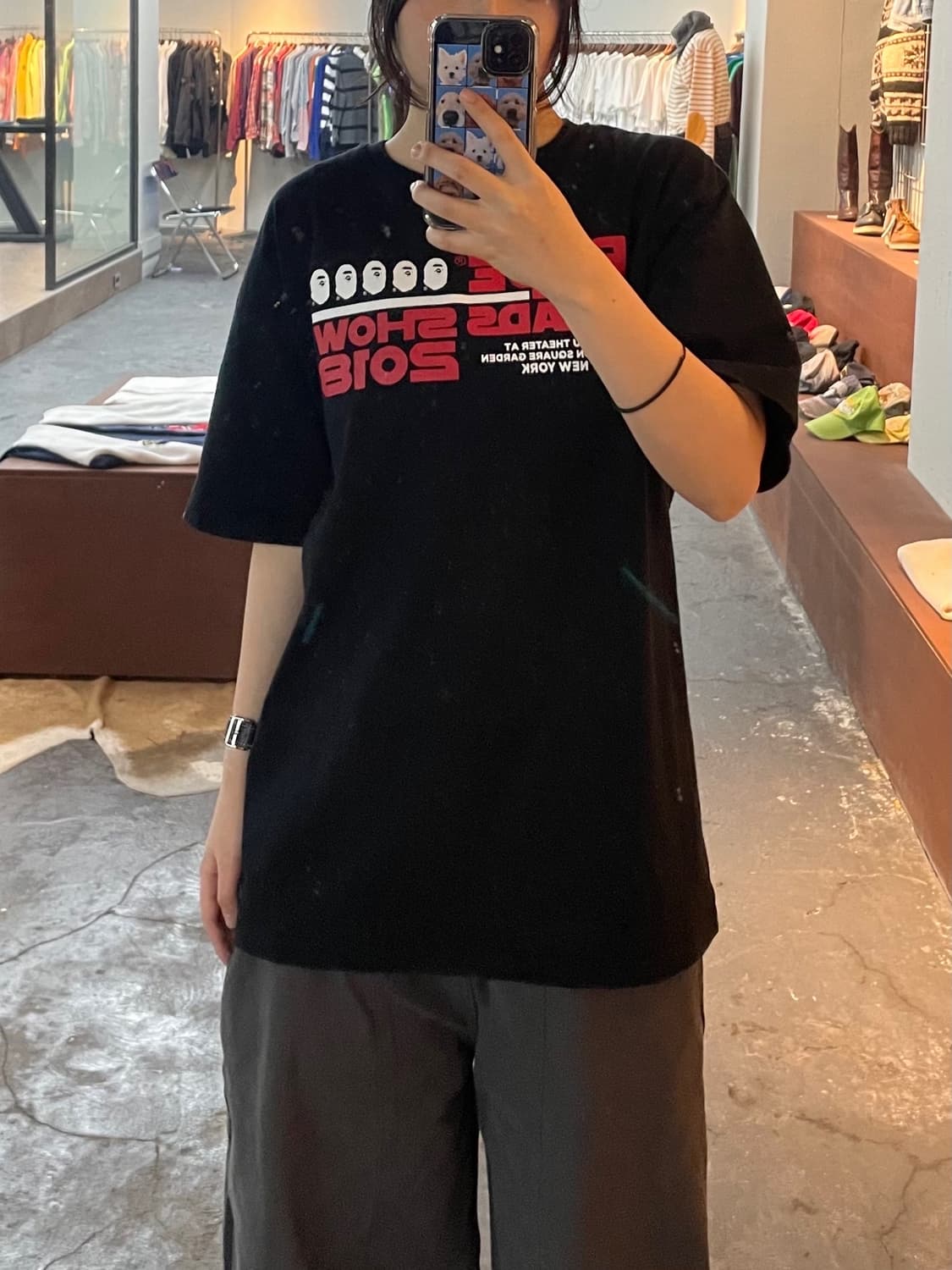 베이프 해드 쇼 블랙 반팔 H263 상품이미지1