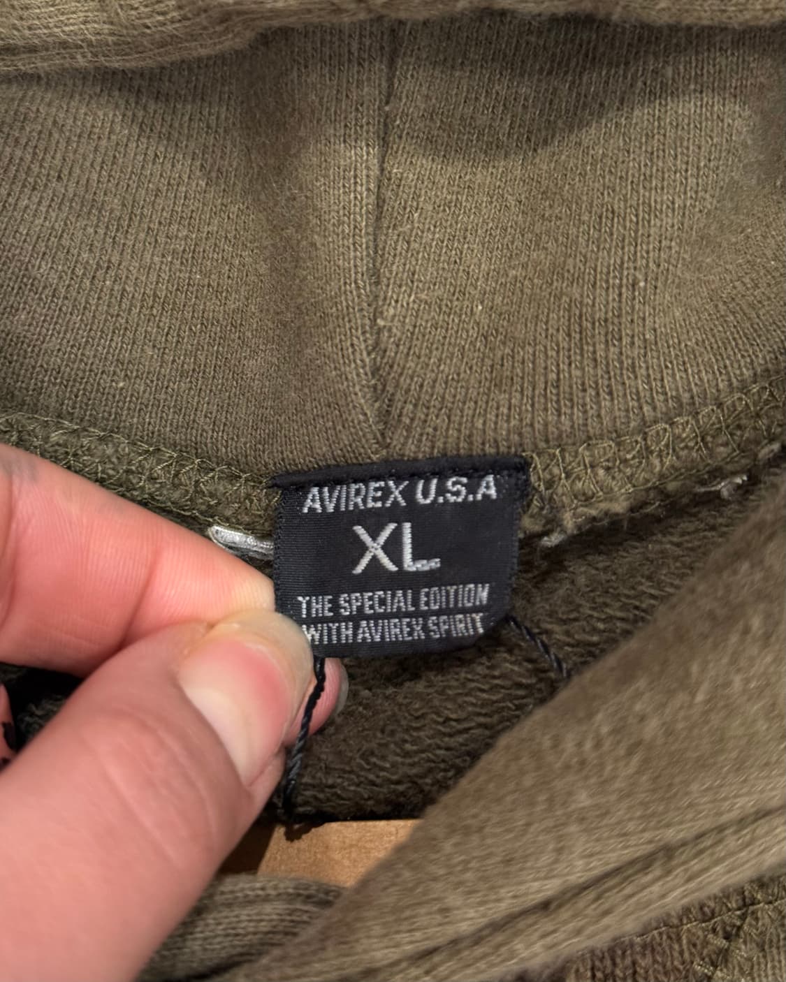 아비렉스 USA 스페셜 에디션 카키 후드 상품이미지4