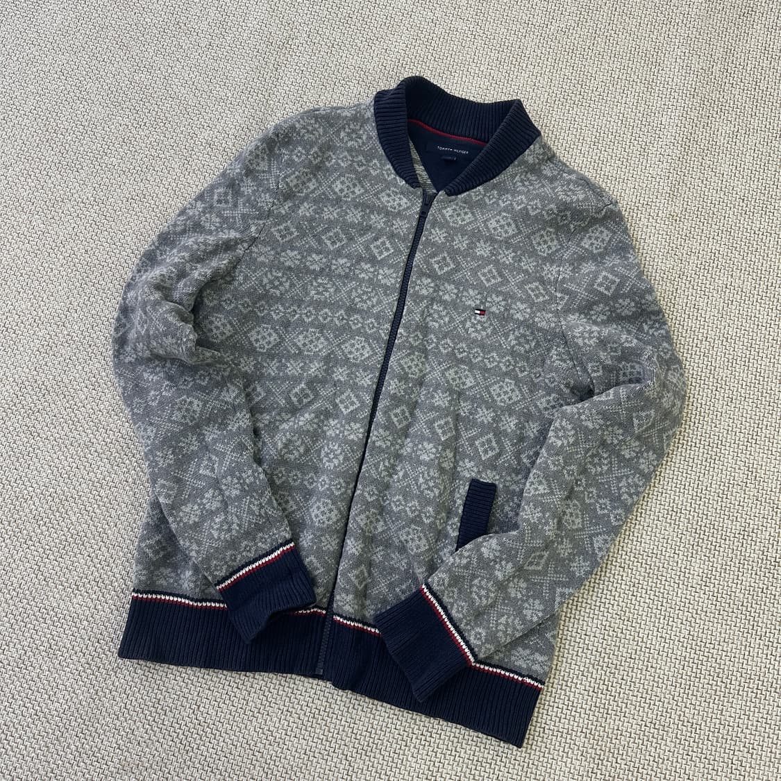 S 타미힐피거 페어아일 패턴 니트 0408D 상품이미지1