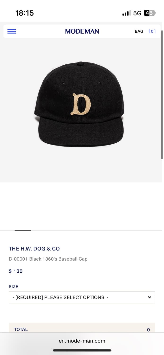 THE H.W DOG&CO 베이스볼 캡 상품이미지2