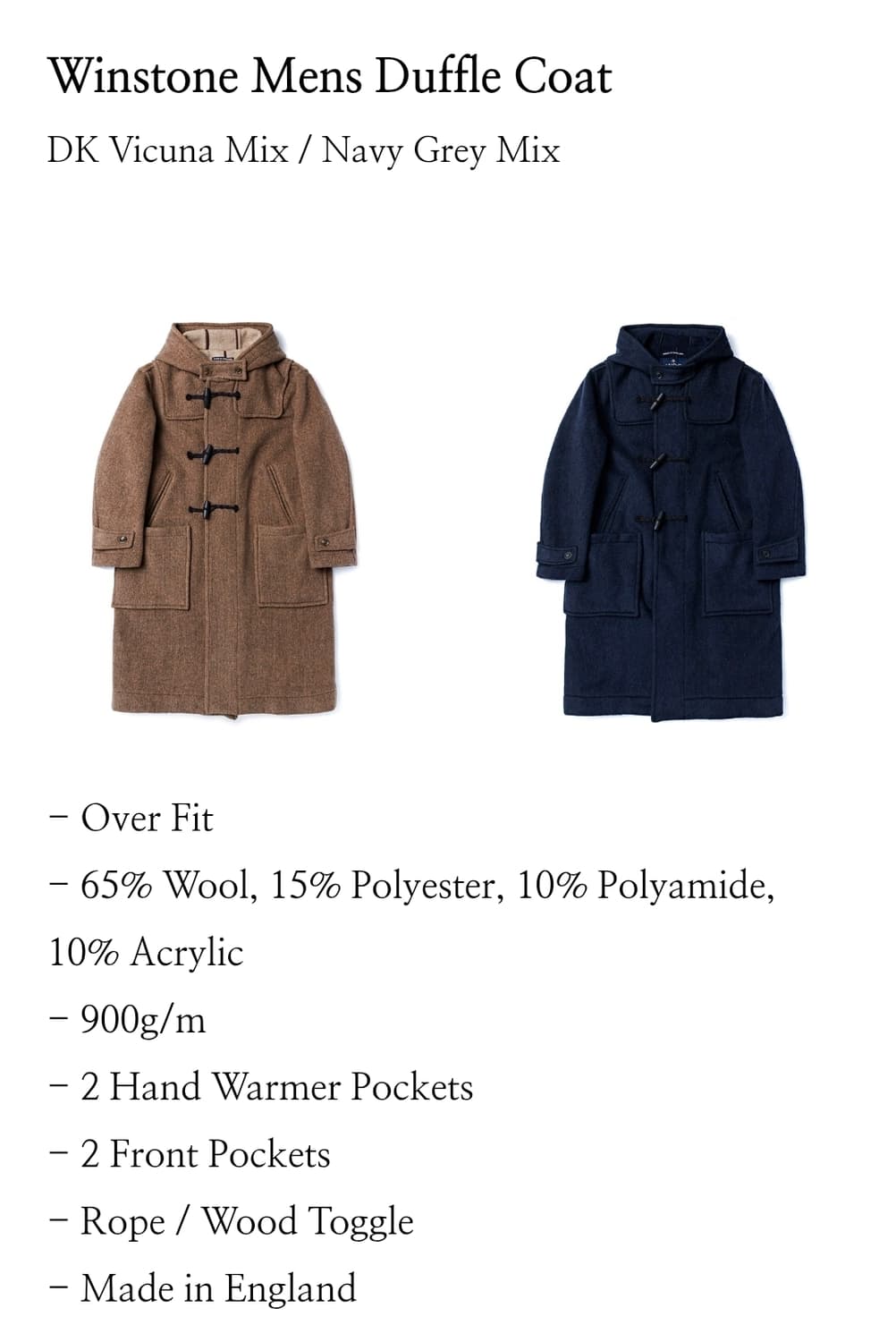 런던트레디션 윈스턴 더플코트 42 상품이미지4
