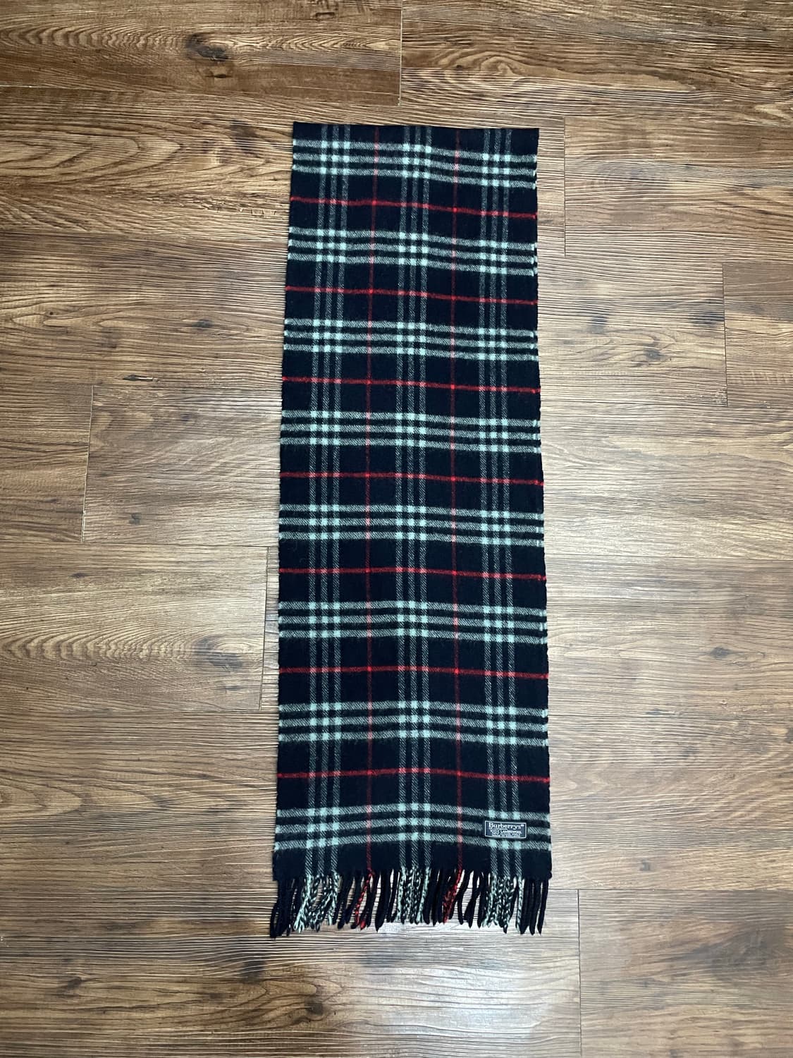 버버리 램스울 노바체크 머플러 목도리 네이비 상품이미지3