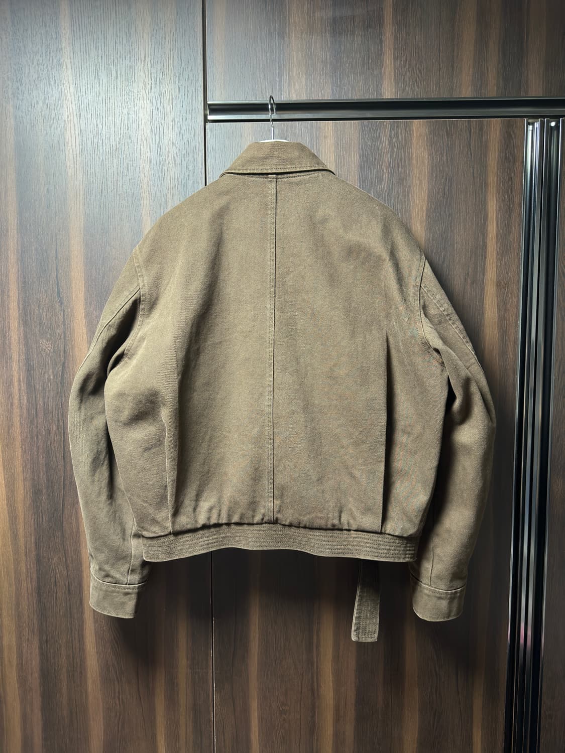 (M)렉토 24FW 빈티지 워시드 헤링턴 점퍼자켓 블루종 브라운 상품이미지2