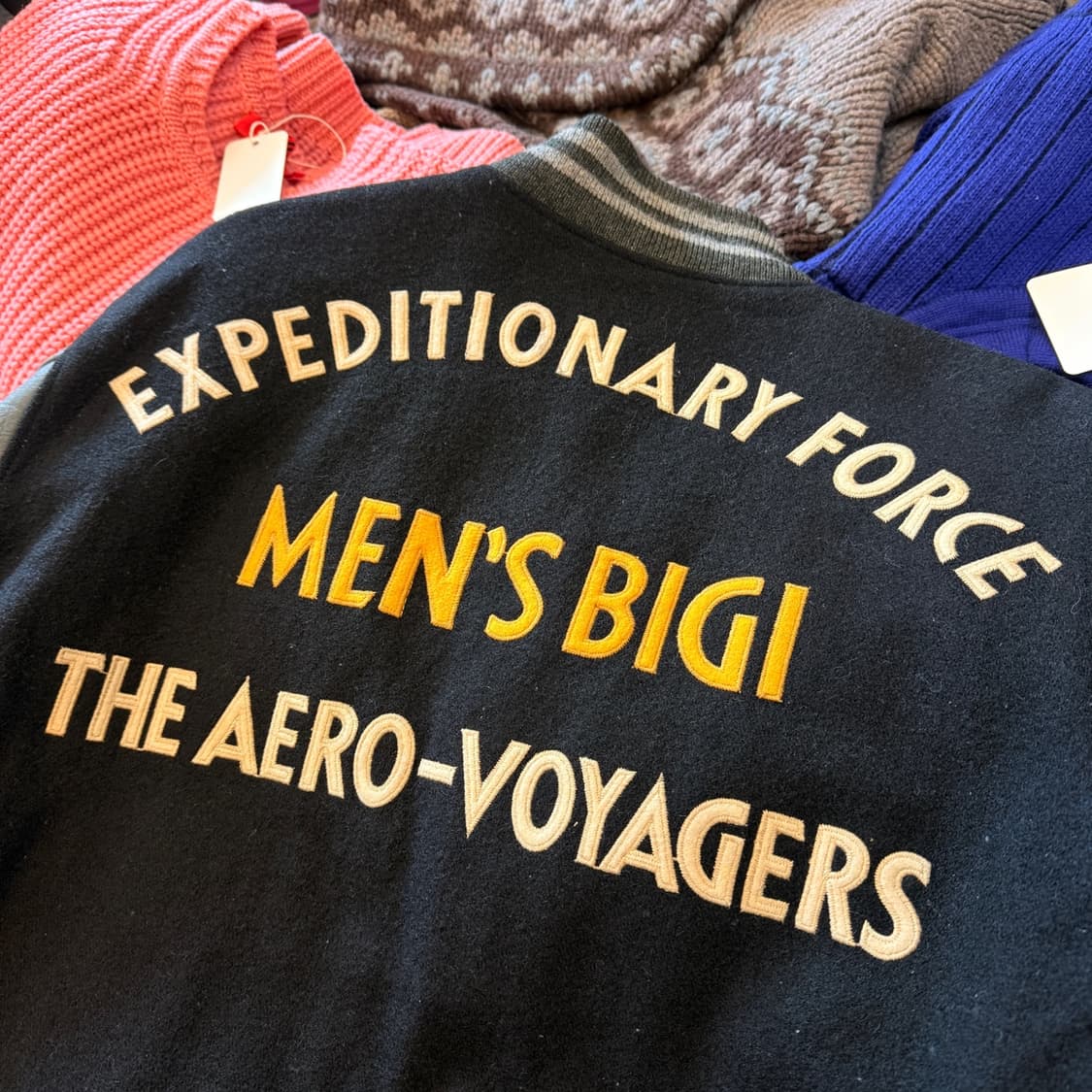 1983 맨즈 비기 타케오 키쿠치 카우레더 아카이브 바시티 자켓 M L 상품이미지2