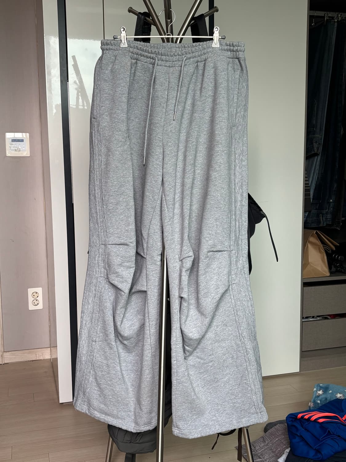 TRACK SWEAT PANTS (MELANGE GREY) 상품이미지2