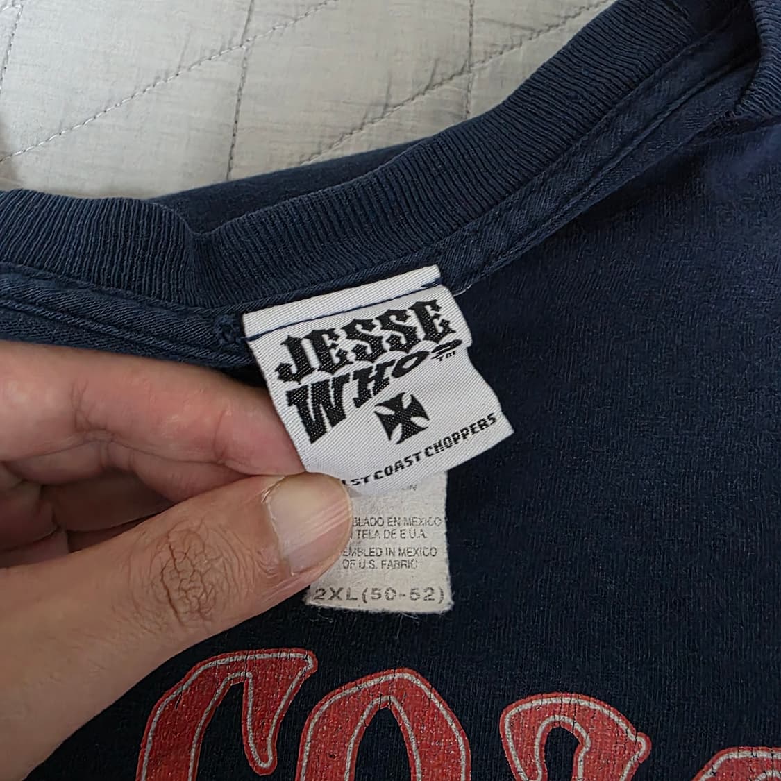 [2XL] 빈티지 WCC 웨스트 코스트 차퍼스 폰트 롱슬리브 네이비 상품이미지10