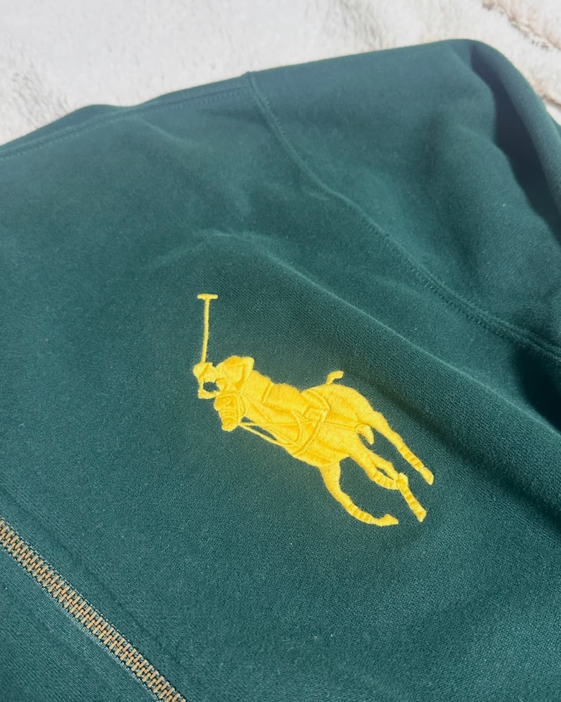 폴로 빅포니 후드집업 그린 S-M 상품이미지5