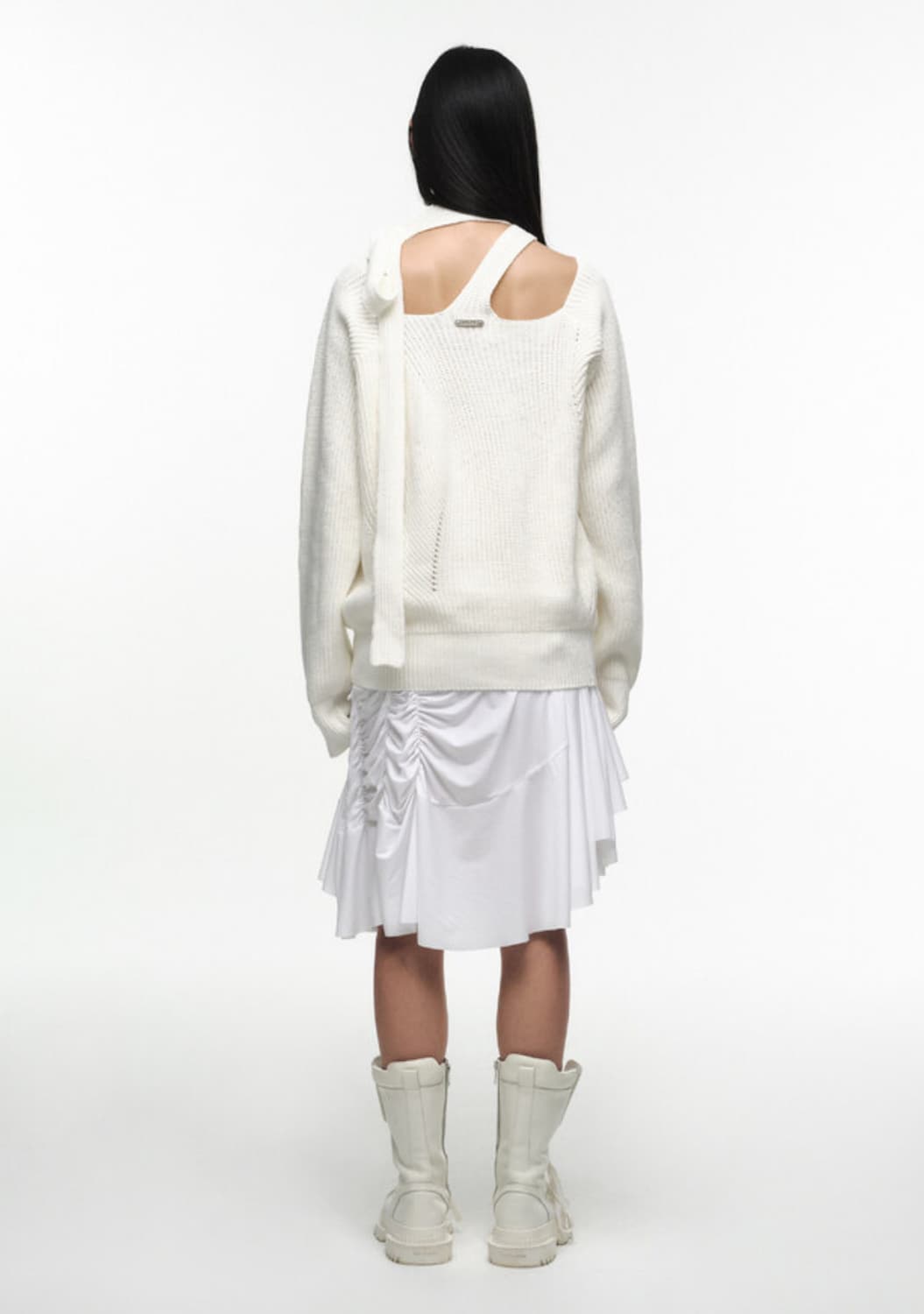 (새상품) nache 스트랩 니트 /블랙2사이즈 상품이미지4