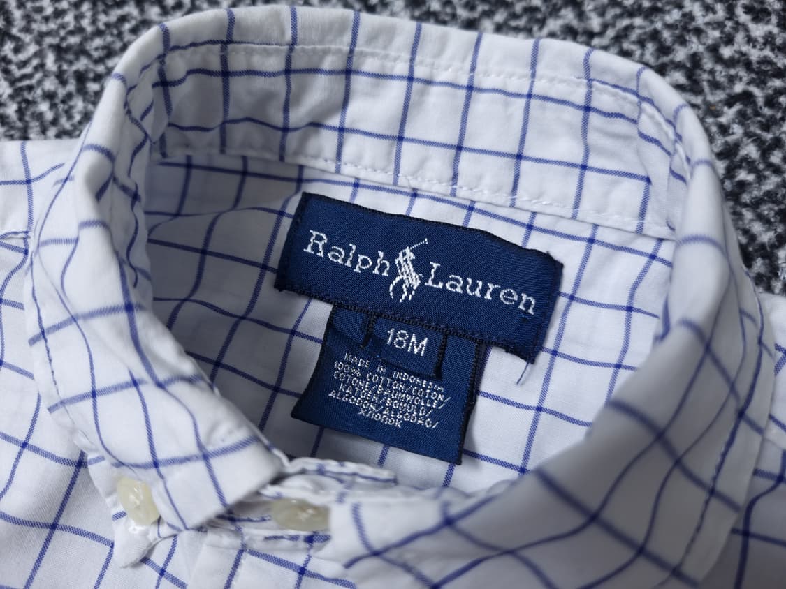 [무료배송][18M]폴로 베이비 체크 셔츠 남방 상품이미지6
