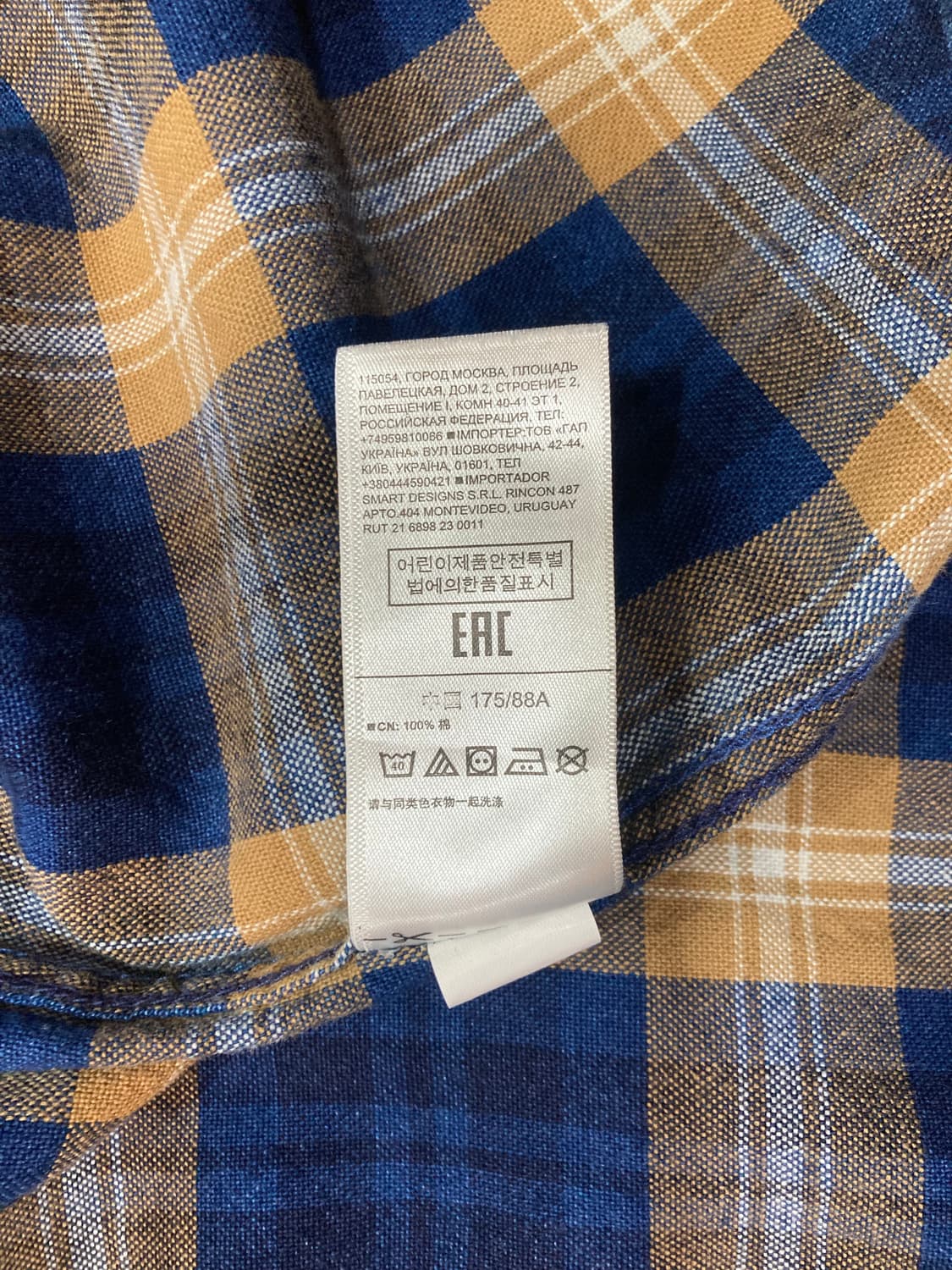 GAP 갭 데님 체크 셔츠 상품이미지6