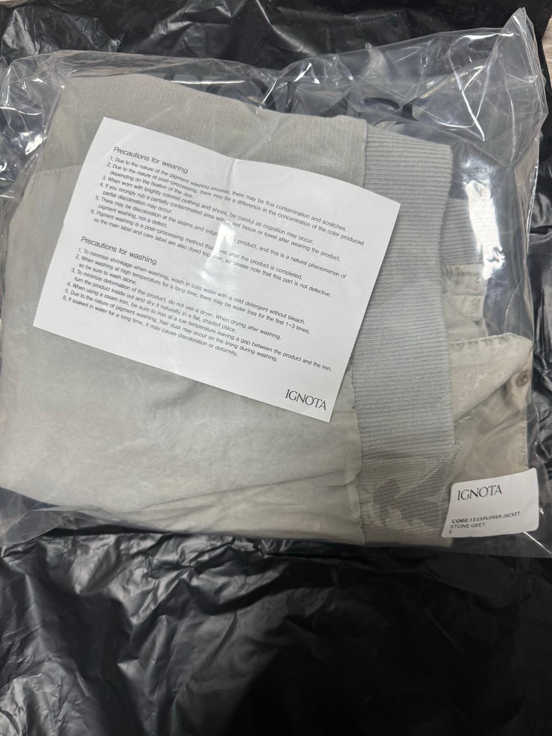 [S] 이그노타 ignota 코어13 익스플로러 자켓 스톤 그레이 상품이미지2