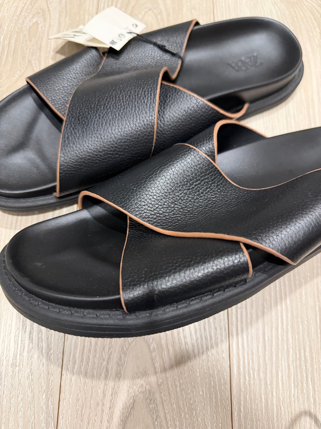 자라 레더 더블 브레스티드 슬리퍼  상품이미지8