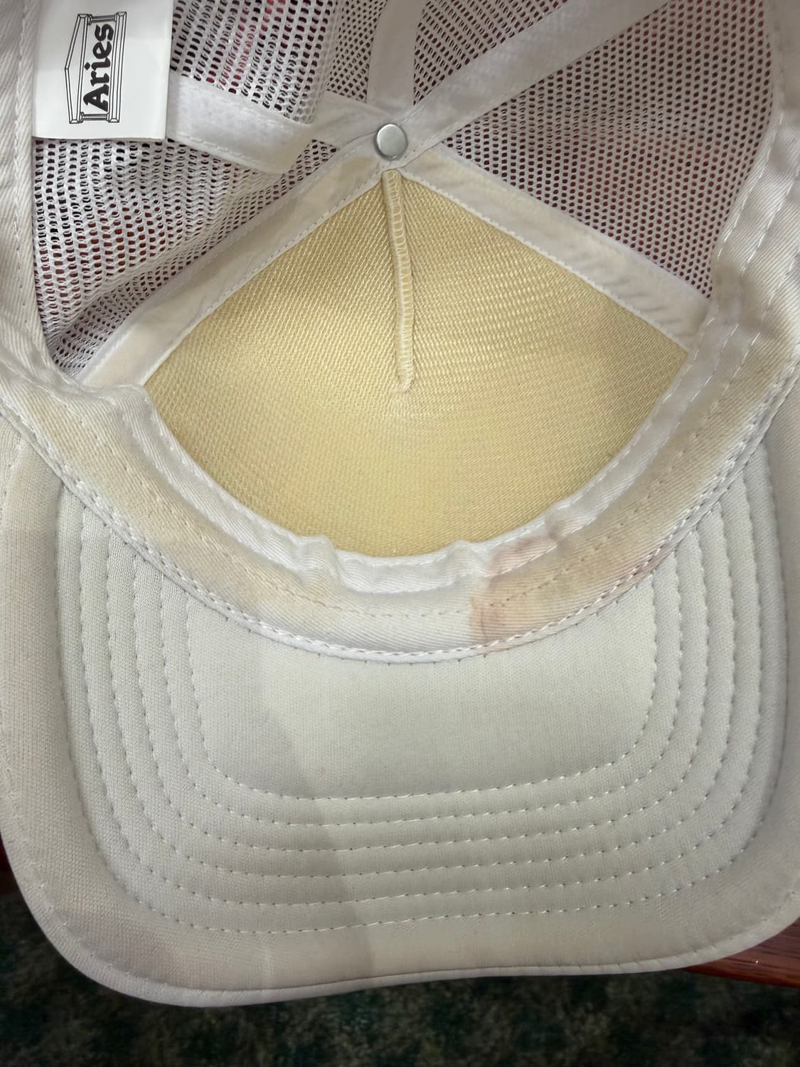 Aries 모자 화이트 상품이미지4