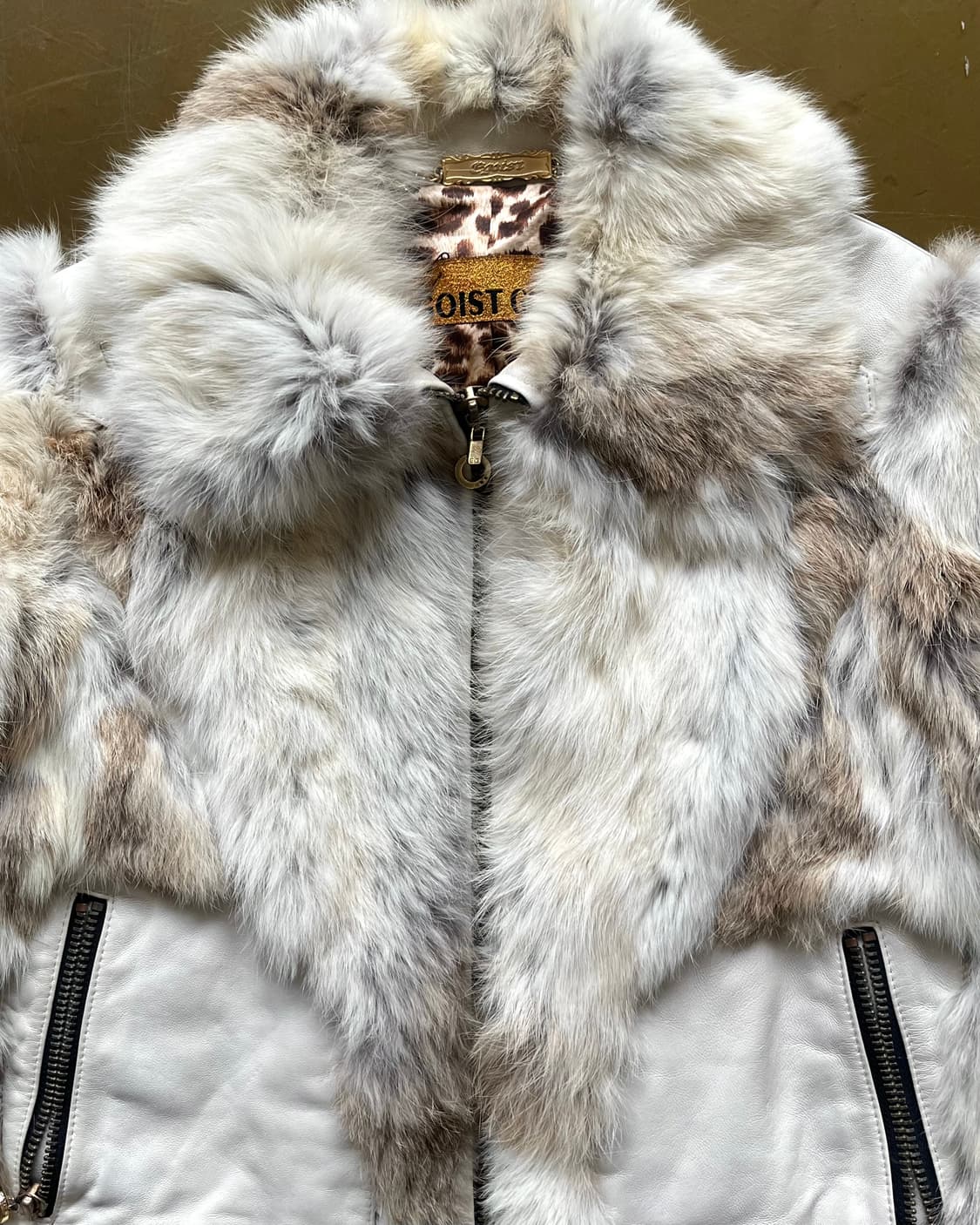 2000s EGOIST Glam Rabbit Fur Jacket 상품이미지4