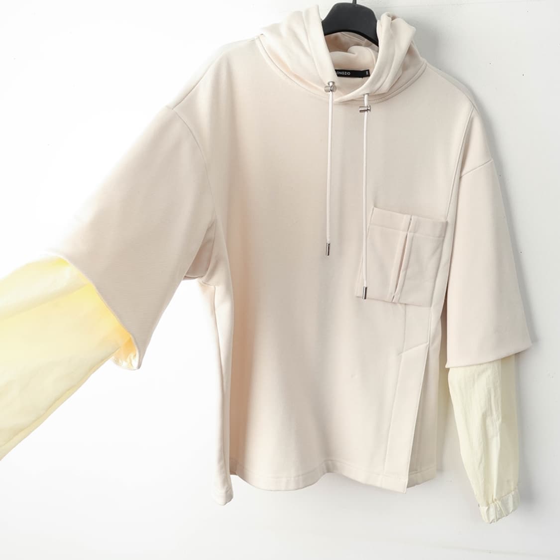 100/지오송지오 레이어드 후드티 상품이미지5